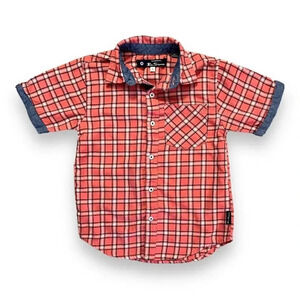 Ben Sherman | Boys Short Sleeve Plaid Button Down (5)